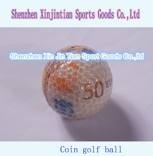 Golf Coin Transparent Ball