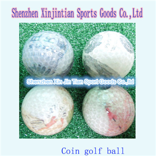 Golf Coin Transparent Ball